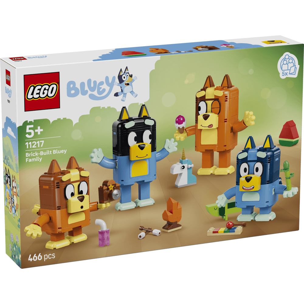 LEGO Bluey Brick-Built Bluey Family 11217
